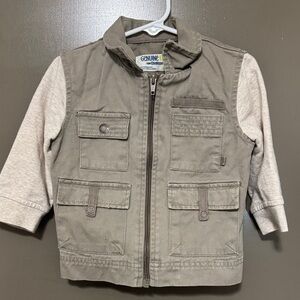 Genuine Kids Khaki and Cream Vest Jacket